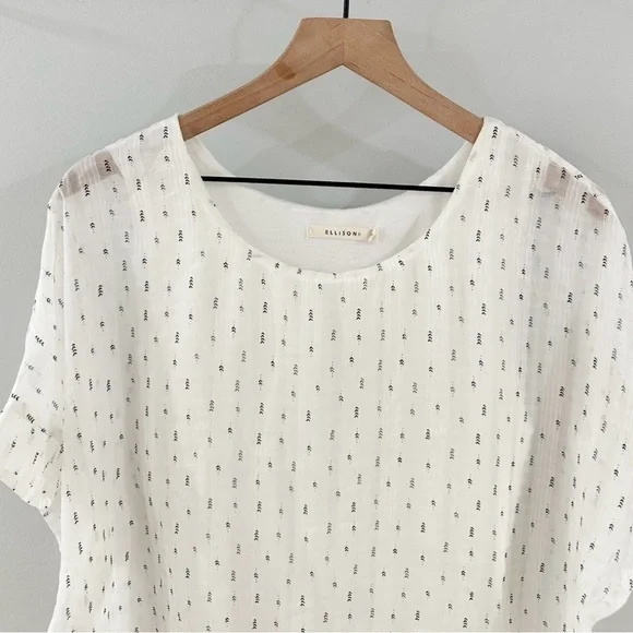 Ellison Layered Blouse White Size Small - Picture 3 of 6